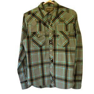 Wrangler Retro Men's Western Snap Closure Long Sleeve Dress Shirt Size Small
